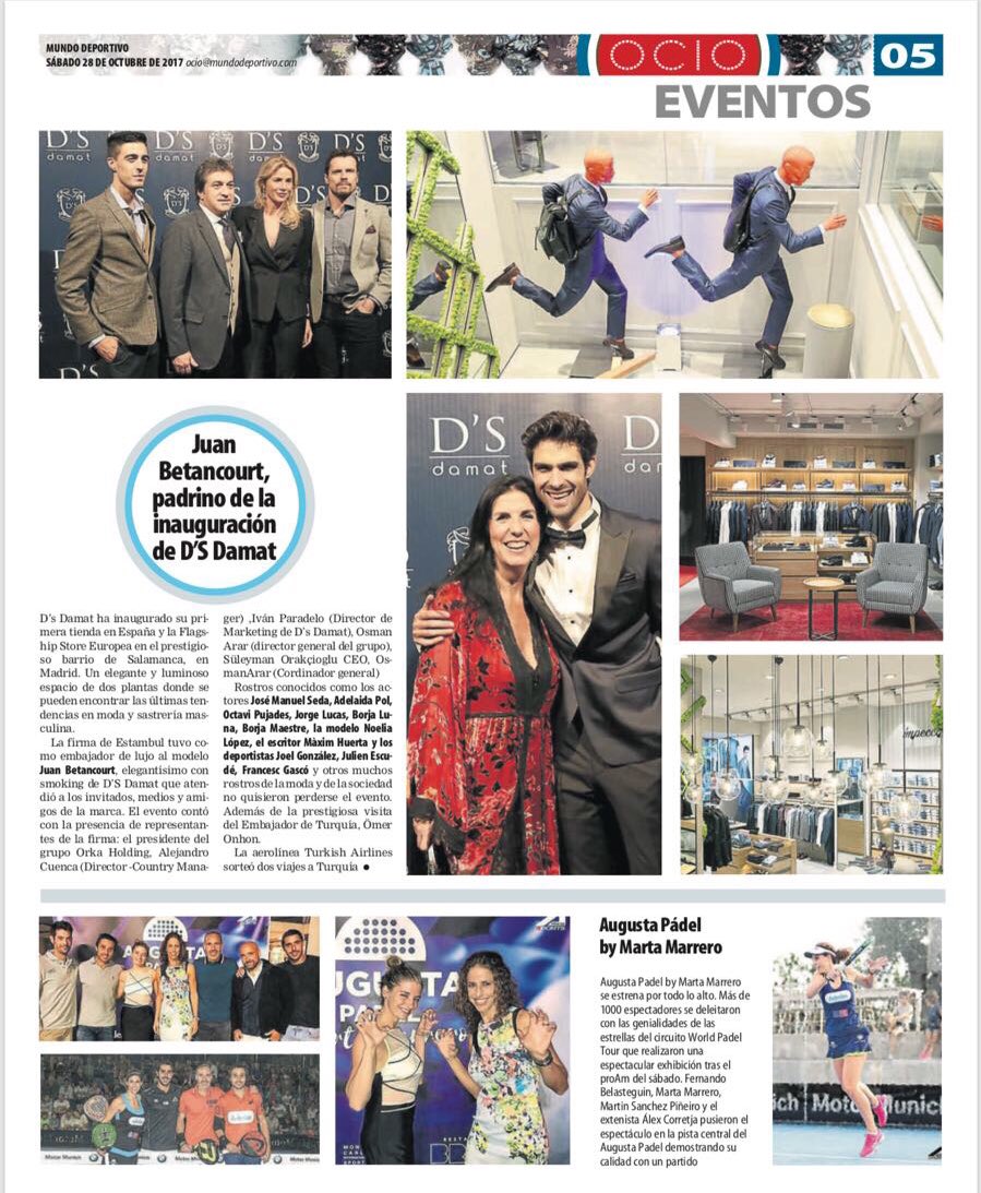 Gracias <a href="/mundodeportivo/">Mundo Deportivo</a> por dar difusión de nuestro Torneo Inaugural y partido de exhibición.
#AugustaPadel by MM crece cada día