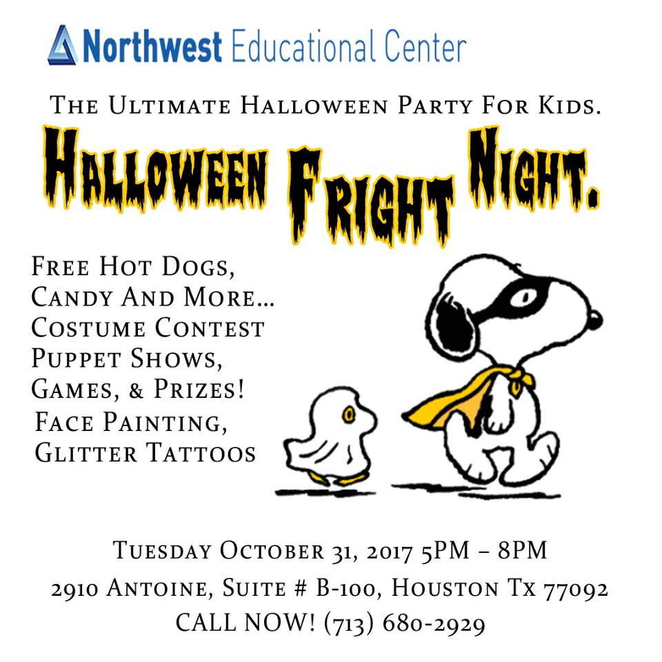 NWEC_Life's tweet photo. The Ultimate Halloween Party For Kids At Northwest Educational Center
“Halloween Fright Night.” 

Tuesday October 31, 2017 
5PM – 8PM
2 https://t.co/47Wd6C8sHK