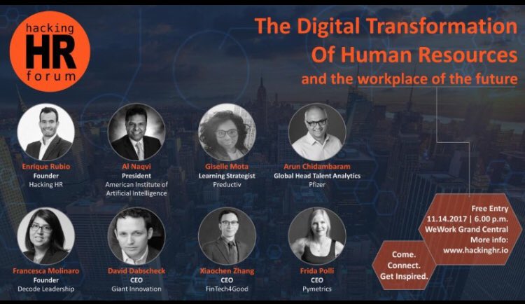 HR1Systems's tweet photo. Who is coming with me? Tue Evening Nov 14 #NYC #HackingHR #SmarterHR #HRtechWorld @NYCSHRM @disrupthrny @HRTechCommunity https://t.co/iil5cJzALk