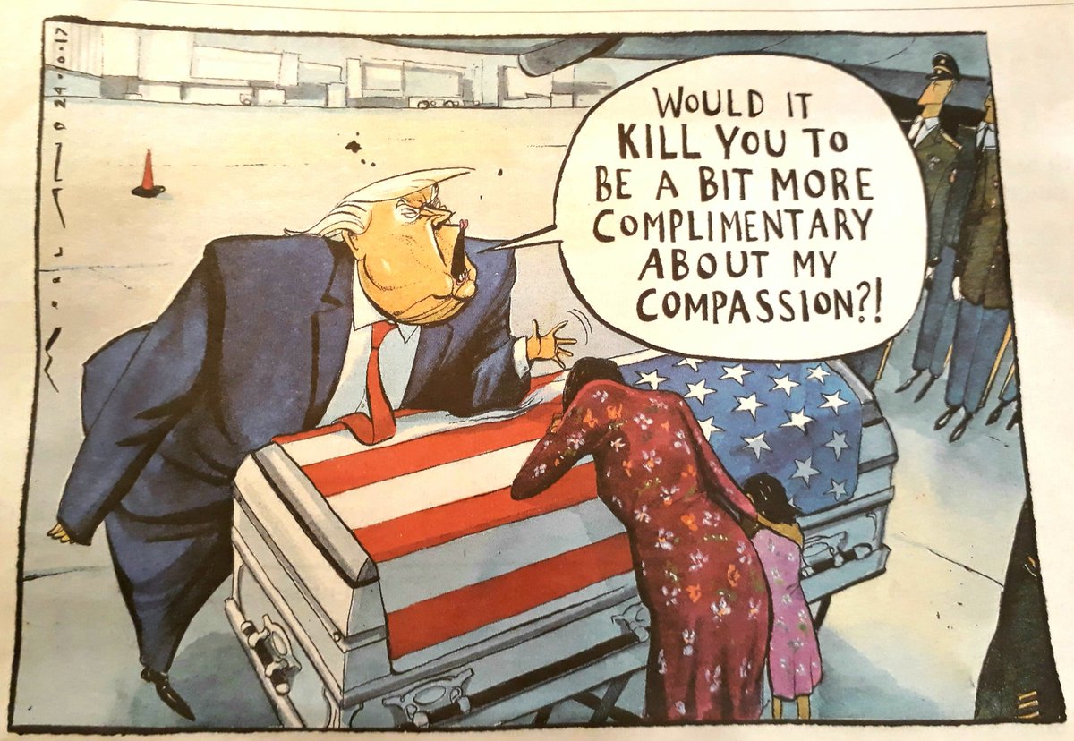 candc_martin's tweet photo. Have to say this cartoon sums up Trump's conceit and giant ego! https://t.co/ww1iEIm2rN