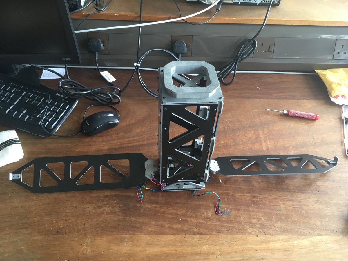 _Ben_in_space's tweet photo. #AstonSAT framework test fit completed #cubesat https://t.co/CNH8bDHnSO