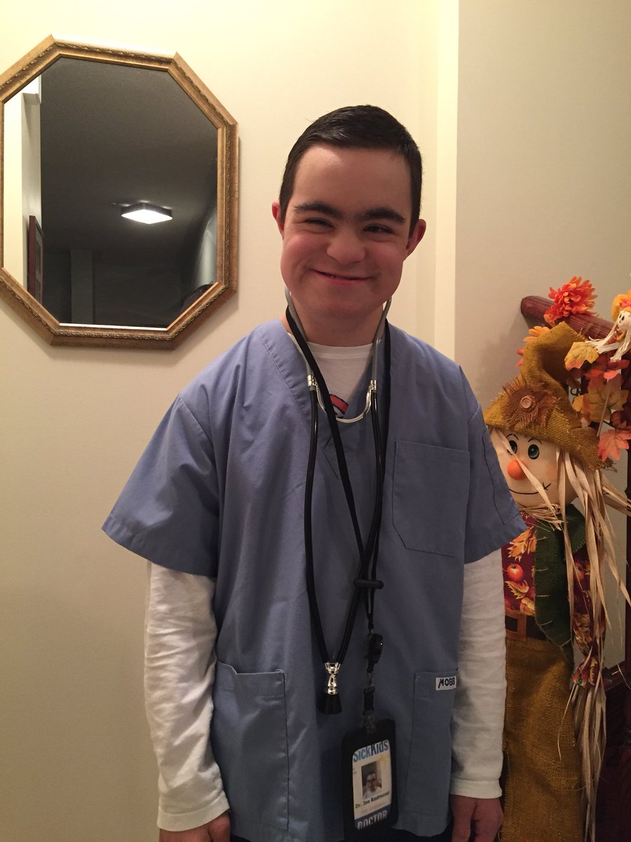 joesvillage's tweet photo. What else would Joe want to be for Halloween? In Joe’s world doctors are the superheroes. Happy birthday Joe. You’re our superhero! https://t.co/QcPBMszRNx