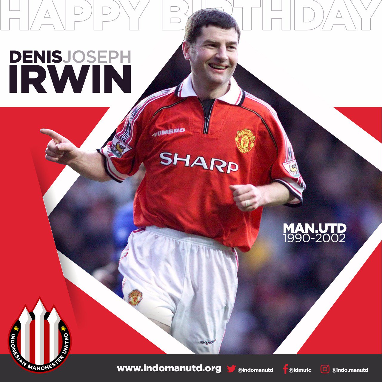  Happy Birthday also to the legendary Denis Irwin!   