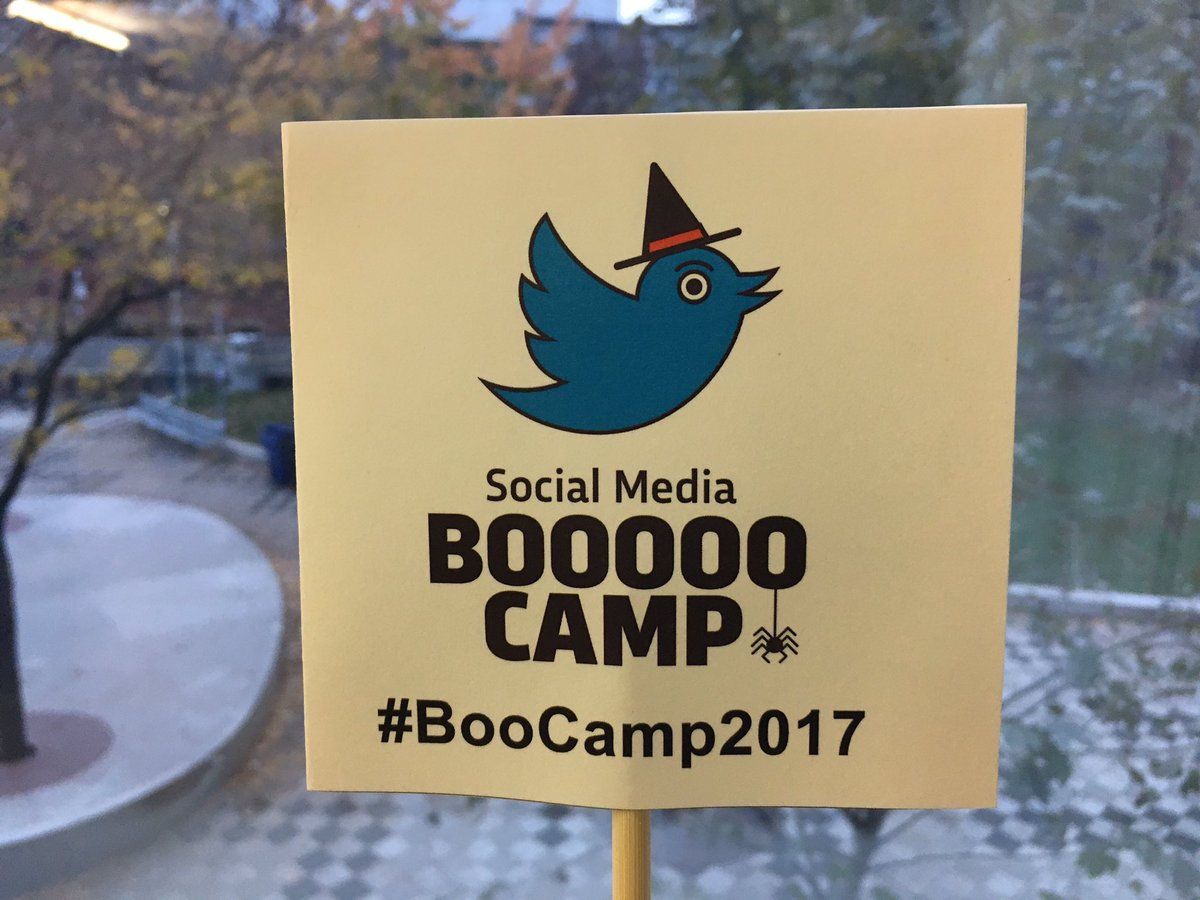 Social media #BooCamp2017 kicking off in less than an hour. Excited to be Emceeing today.