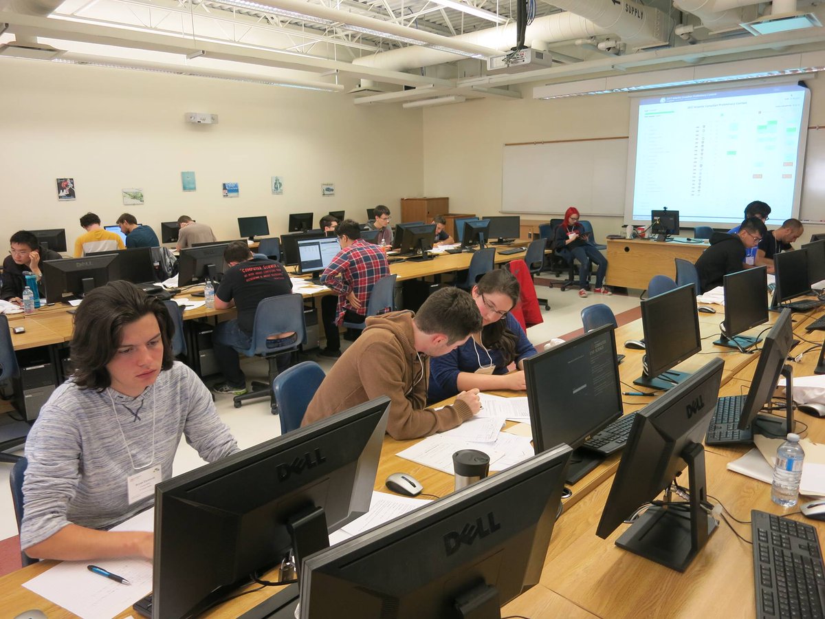 ICPCNews's tweet photo. Fri 13 Oct was not unlucky for the 2017 Atlantic Canadian Preliminary #AMICPC @UNB, where 4 /19 teams teams advance to NE N. Amer Regional! https://t.co/akGuX2JRhD