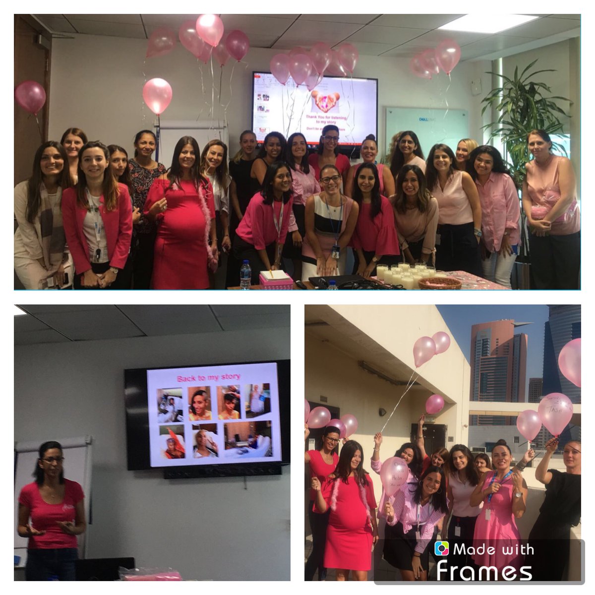 Breast Cancer Awareness #WomenInAction_UAE @DellEMCMEA #brestfriends #pinkribboncrafters #AlJalilaFoundation