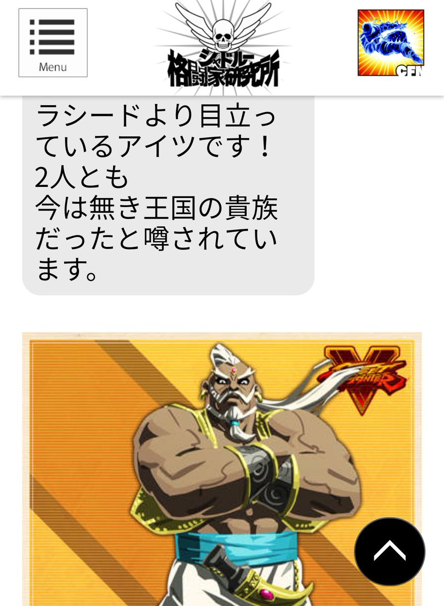 りょう Street Fighter 新キャラふたりが そろって 亡国の王族 貴族 って なにか裏設定があるような気がしませんか