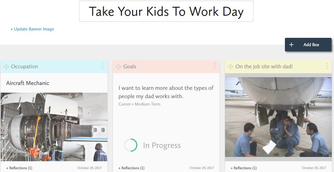 myblueprint's tweet photo. In case you missed it: check out our #ReflectiveActivity for Take Your #KidsToWork Day tomorrow! https://t.co/4vH3yr2xau https://t.co/Dq3pSsh3hx