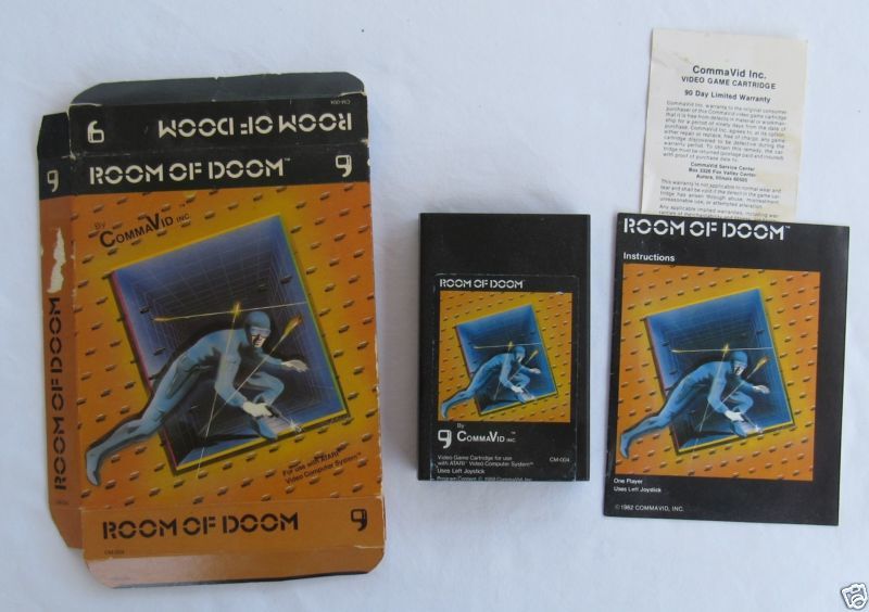 VGDealsRetroUS's tweet photo. #Atari2600 Game Room of Doom By CommaVid - Box, Game and Instructions #retrogaming #ebay 🔥🔗https://t.co/2oDabCEnUK https://t.co/UO3xCb5qVk