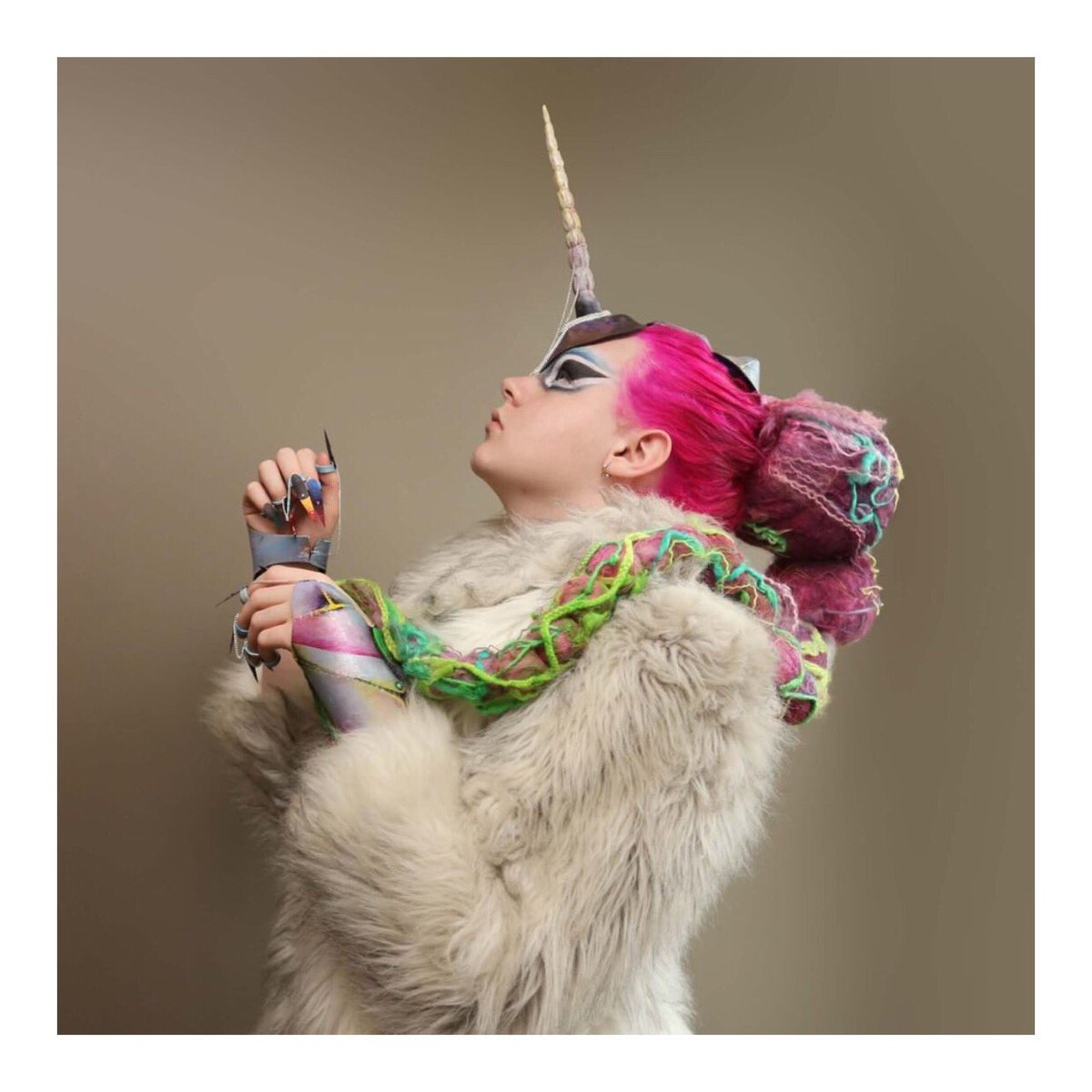 PlutoniumPaint's tweet photo. Wishing everyone a mystical &amp; magical #Halloween. Costume Design by Abohlin Designs. #PlutoniumPaint #SprayPaint #MadeInTheUSA #Unicorn https://t.co/SHv81XOcOs