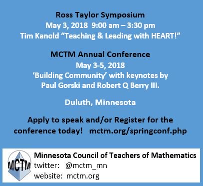 mctm_mn's tweet photo. MCTM Duluth annual conference information is up now!  Apply to speak &amp; register for the conference here: https://t.co/LY09z411ea https://t.co/hujL0Y0ky4