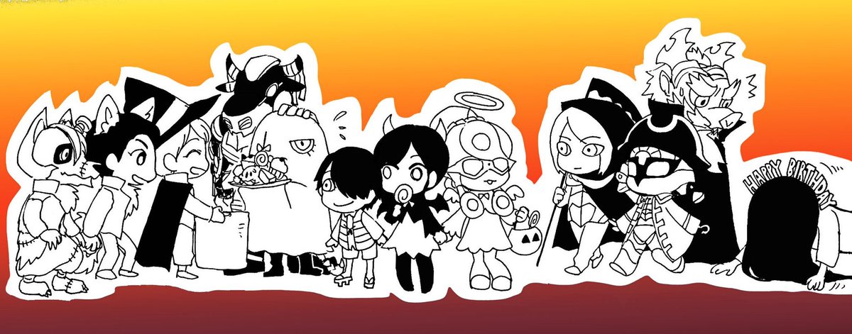 ハロウィンは任務もなし(2/2)
色塗る時間がなかったのが悔しい。 