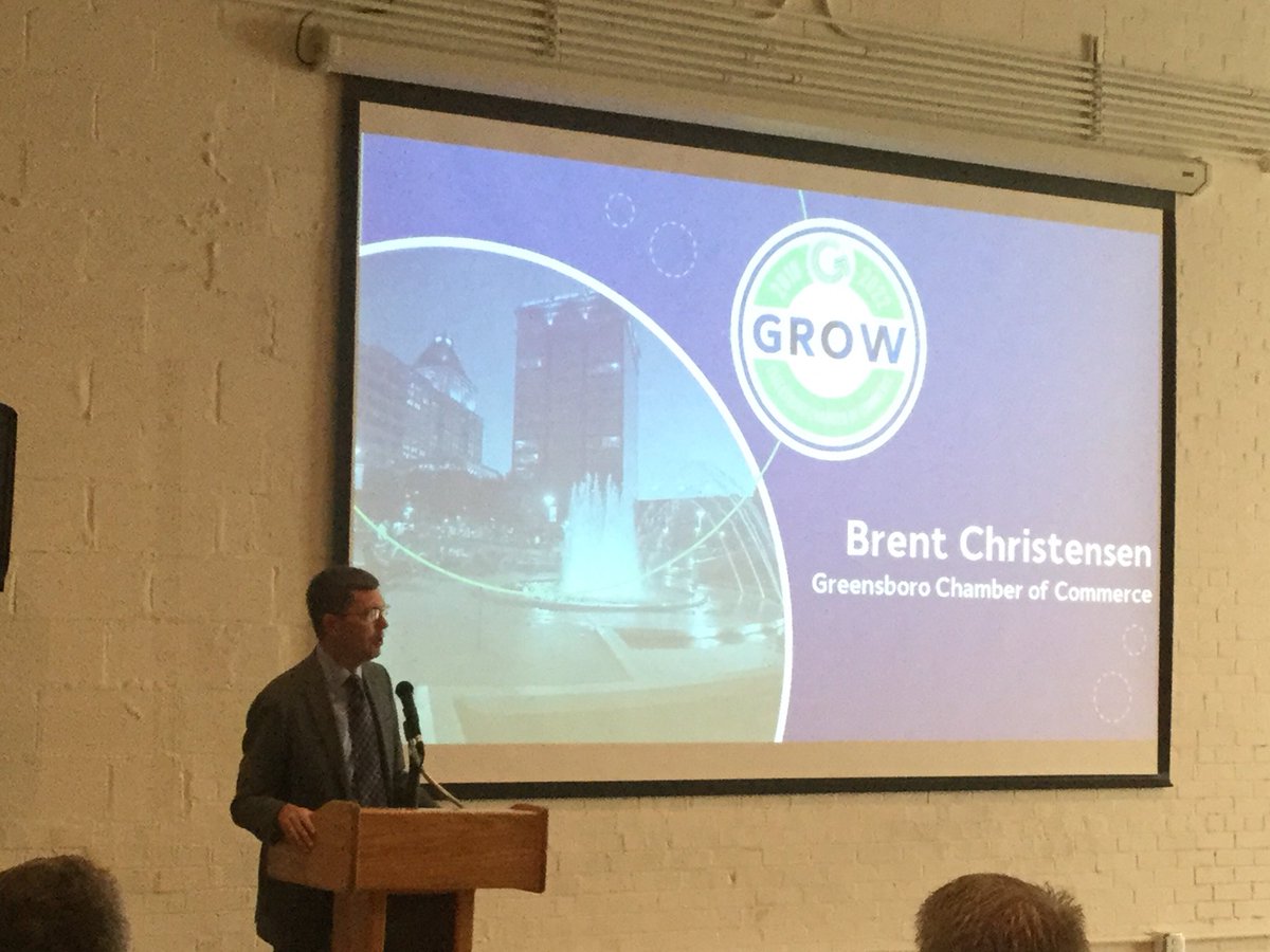 WFMY's tweet photo. “We hope over the next five years, you all will be part of our success” - Christensen to private sector leaders at #GrowCampaign kick-off. https://t.co/DWYQqVxCQg