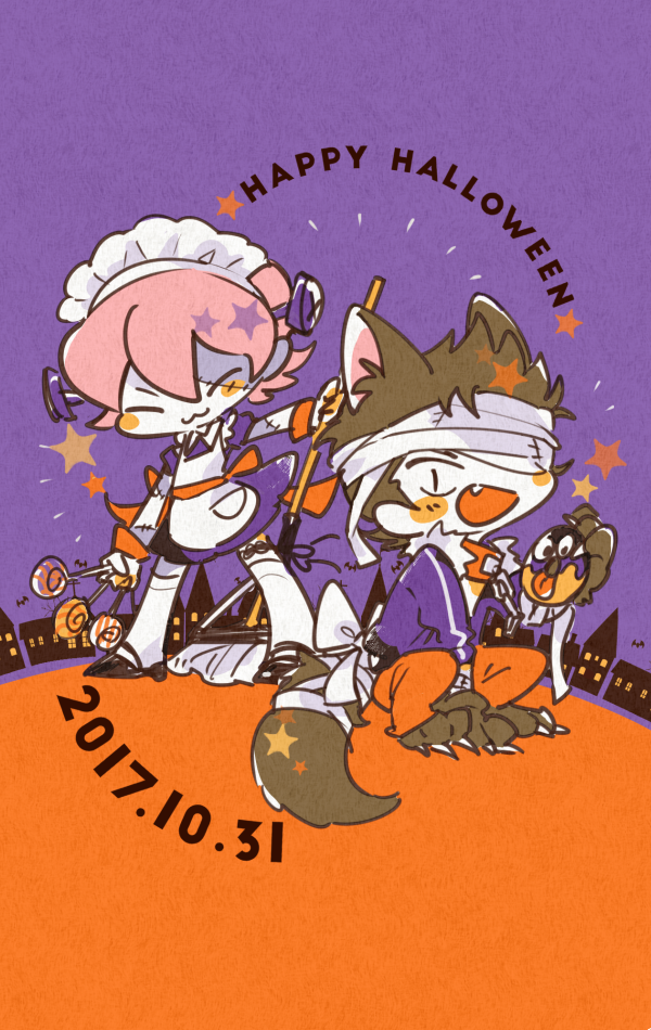 swimrain's tweet image. はっぴーくらりょハロウィン🎃💚💗