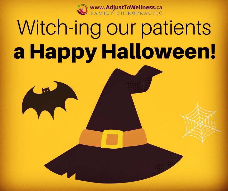 ATWFamilyChiro's tweet photo. We’d like to “witch” our patients a very safe and happy #Halloween! 🎃👻
#AdjustToWellness #FamilyChiropractic #FallRiverNS #Chiropractic https://t.co/lP7oakgsZs