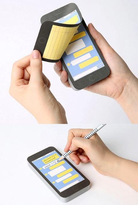 home2work's tweet photo. We are loving this smart phone themed notepad! >> https://t.co/MMqTSqwo4S https://t.co/tJCf20iszp