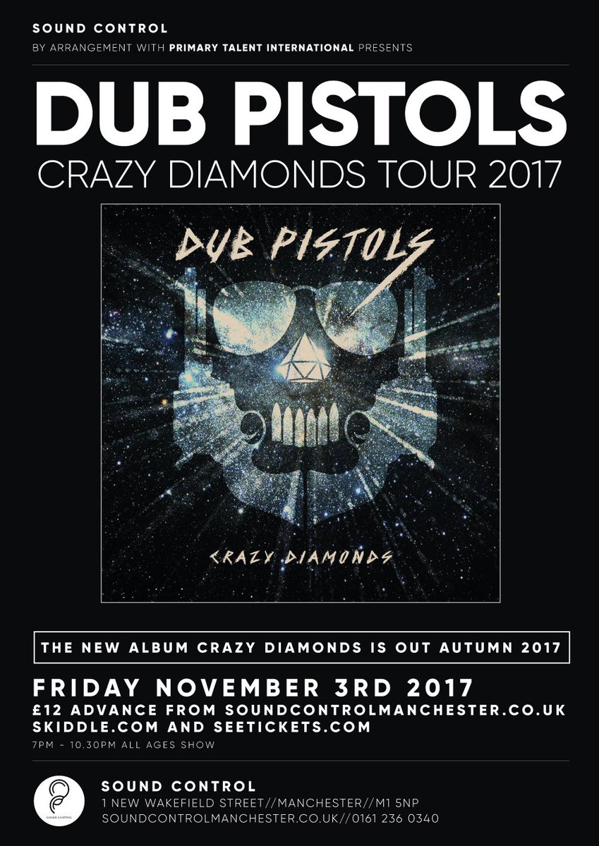 soundcontrolmcr's tweet photo. Up to 26 in the official UK charts, @dubpistols are back this Friday! Tickets : https://t.co/ZISRO8WI1D https://t.co/04LtrPJE6U