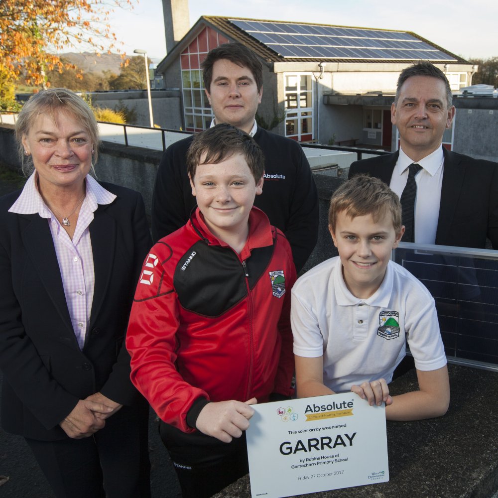 asaw_uk's tweet photo. On Friday the pupils of Gartocharn Primary named their new #solar PV array we installed for them. https://t.co/fyHflFTmzq #Absoluteis10 https://t.co/5bJbHVlV6I
