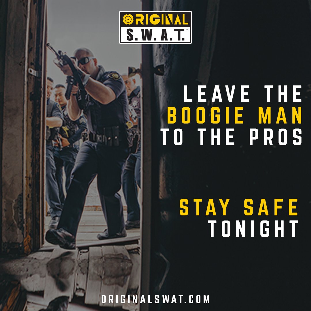 OriginalSWAT's tweet image. We want to wish everyone a very safe Halloween.