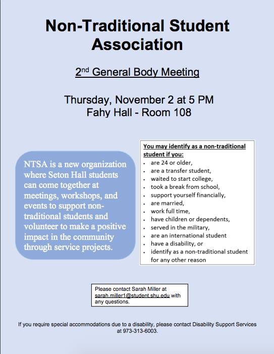 setonhallntsa's tweet photo. Join us this Thursday for our second general meeting!! https://t.co/KrACitjzMr