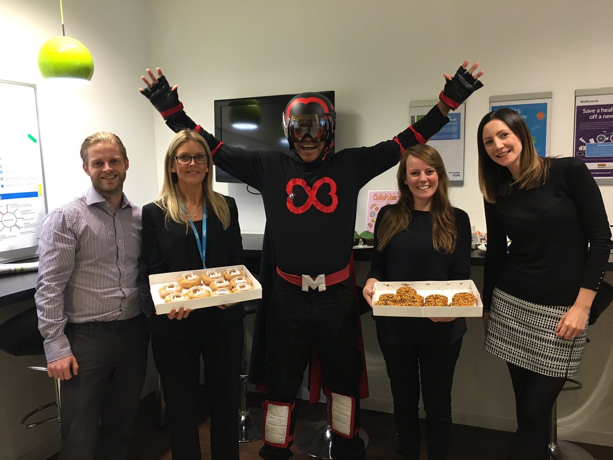 JeanieFM's tweet photo. The team @RSMUK Manchester office have tucked in. Thanks for taking part in @Caketober supporting @4EVERManchester https://t.co/cWf8fBPMhJ