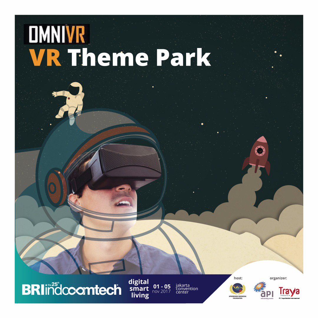 bolacomID's tweet photo. Rasakan keseruan bermain VR Plank, VR Cinema, VR Walker, dan Mixed reality di VR Theme Park #BRIIndocomtech 2017 https://t.co/QaiTDQxT6V