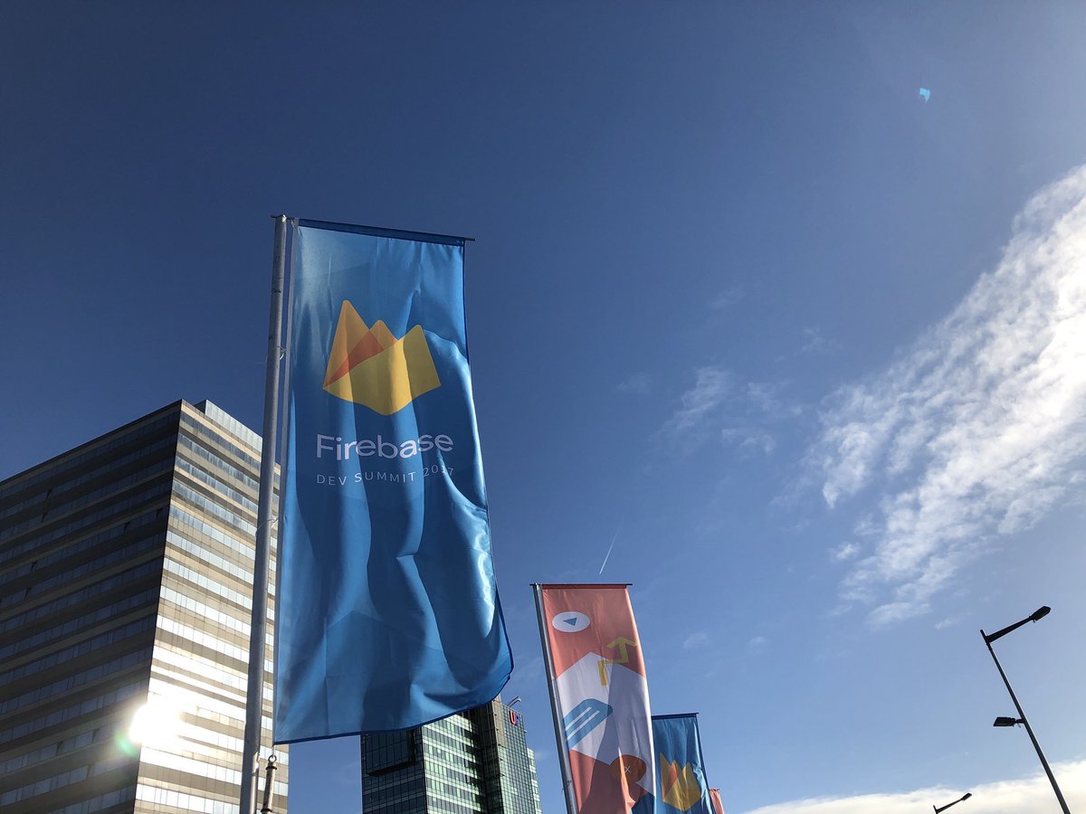 We Kickoff of #FirebaseSummit at 10:00 in Amsterdam with some new announcements from <a href="/Firebase/">Firebase</a> watch livestream firebase.google.com/dev-summit-17