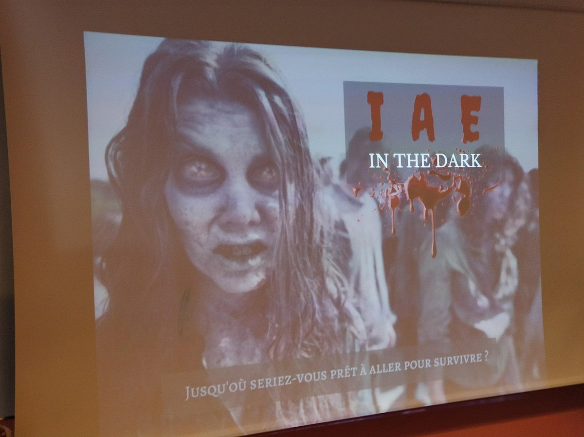 Creative_FC_'s tweet photo. L’ @iaecaen est en mode #Halloween ! Un projet #hack mêlant appli, #beacons, #zombies … #CreativiteDigitale https://t.co/GXtz1NsWSw