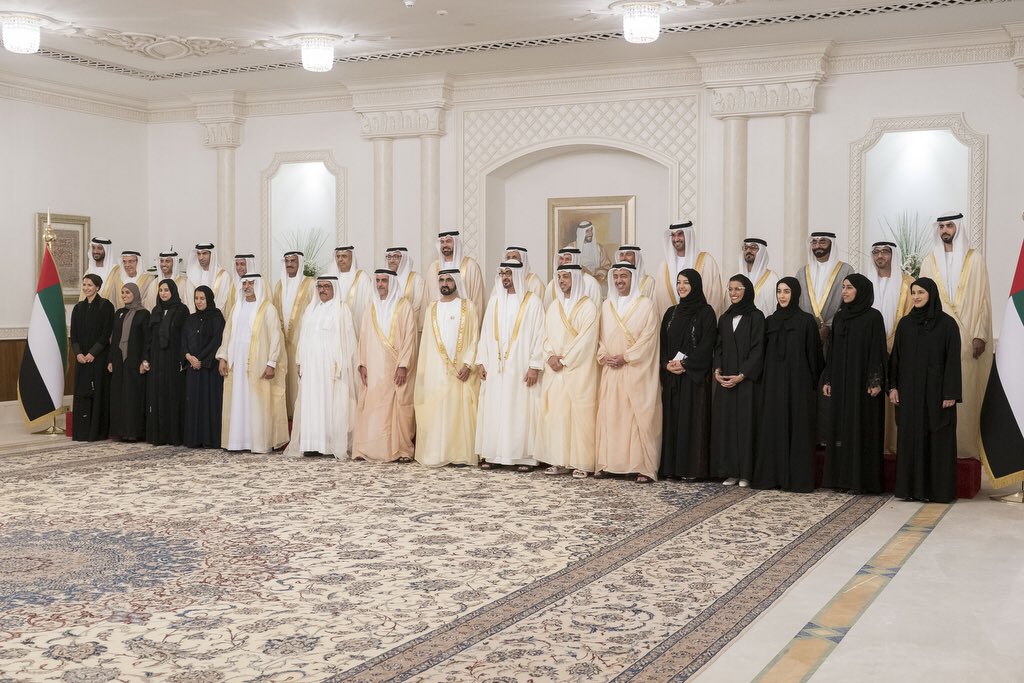 AlBayanNews's tweet photo. #صور محمد بن راشد ومحمد بن زايد يشهدان أداء قسم الوزراء الجدد في الحكومة بقصر المشرف بأبوظبي https://t.co/Bib3czvKlj
