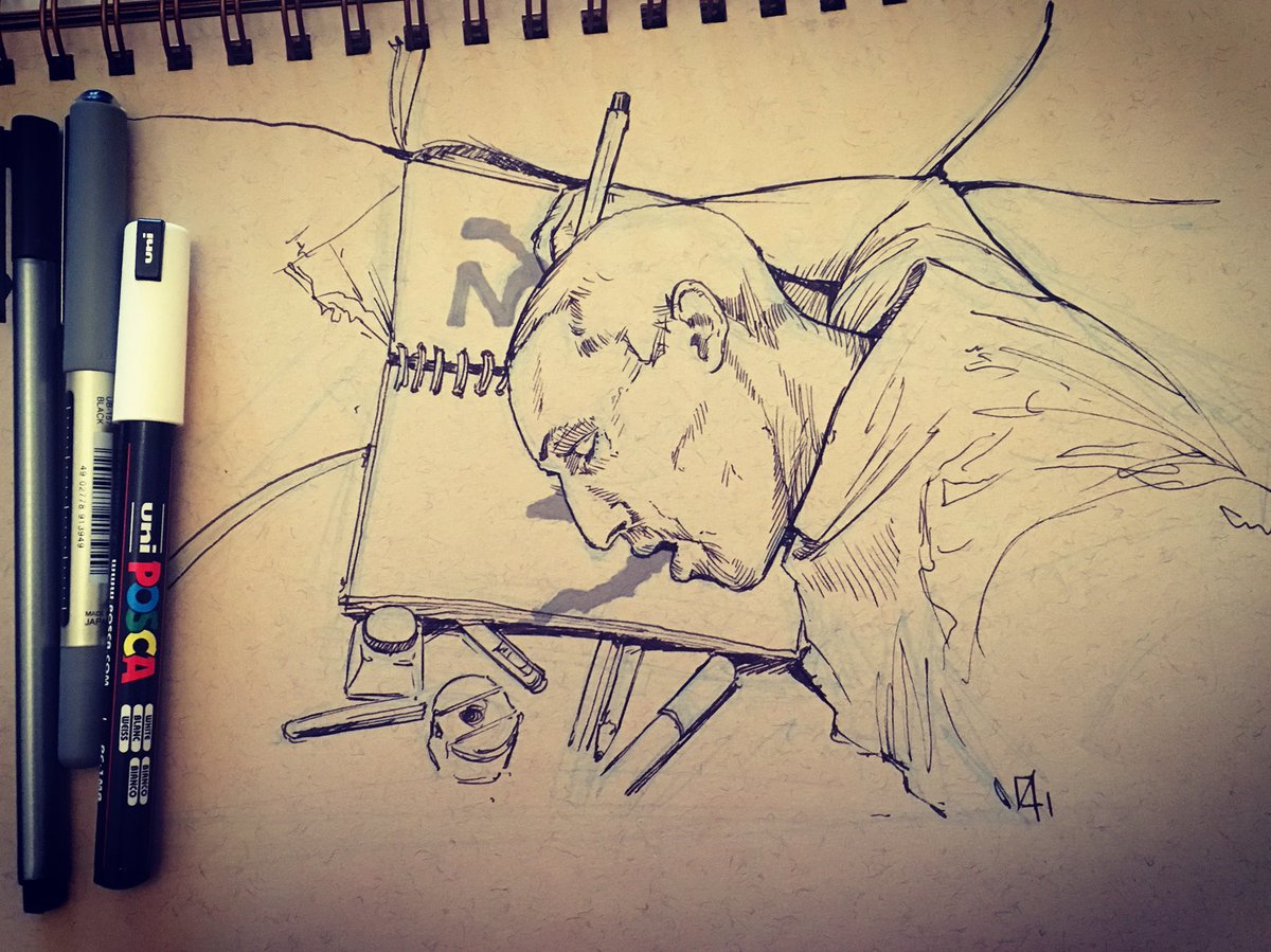 OmenD4's tweet photo. #31 Get Up and Run #inktober #inktober2017 #andwearedone https://t.co/zTERhAG9fI