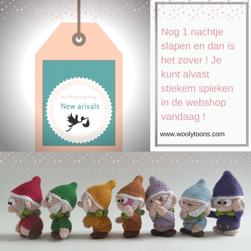 Je kunt vanaf vandaag alvast spieken in de webshop, weer helemaal up to date en ook nog eens 30 extra patronen ! woolytoons.com