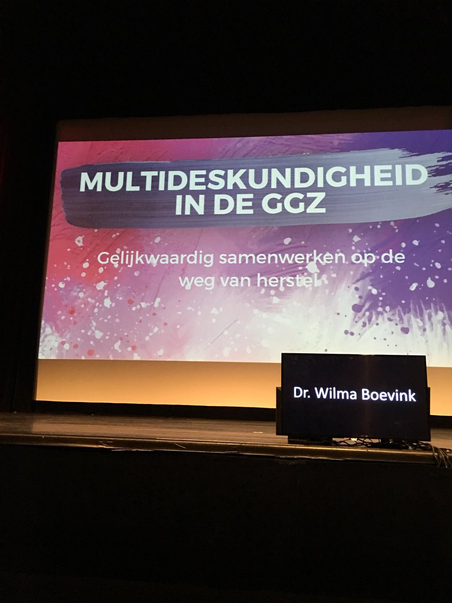 we exploreren multideskundigheid vandaag in ede me patienten familieleden en professionals. samen naar een nieuwe ggz