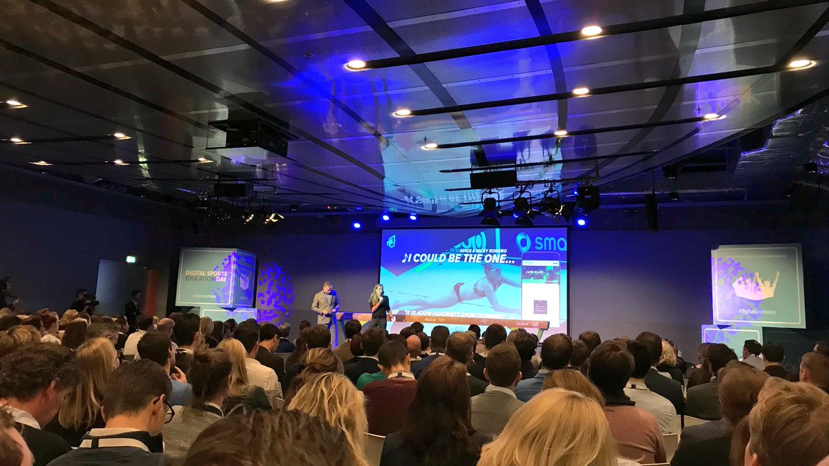 lennartboven's tweet photo. Hulde voor @digitalsportsnl. Volle bak, gaaf programma en sportieve kick-off met @SWevers. Let’s go! #DigitalSportsDay https://t.co/n1bhlZ6MmE