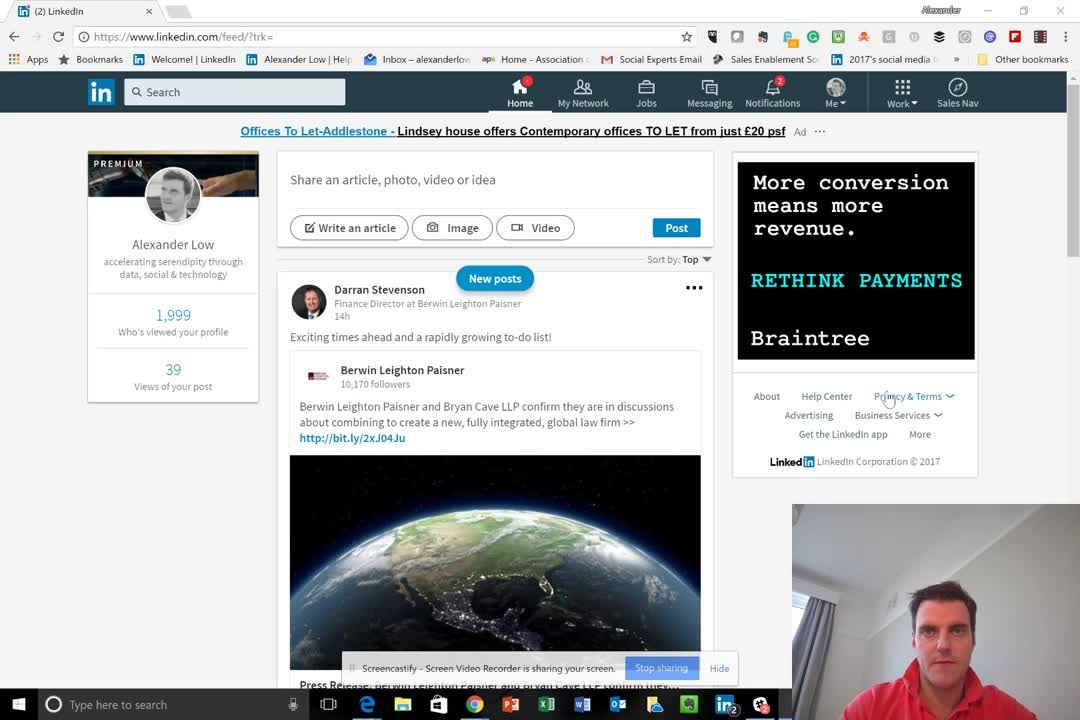 PeterSpringett's tweet photo. How to hack the Alumni network on @Linkedin to unlock new business opportunities https://t.co/8ZhdmKGguE #video #socialselling #CEBsummit https://t.co/fup07rkDAE
