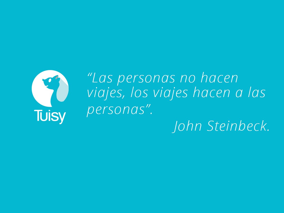 Tuisyplanes's tweet photo. “Las personas no hacen viajes, los viajes hacen a las personas”. John Steinbeck. https://t.co/282064uwN6