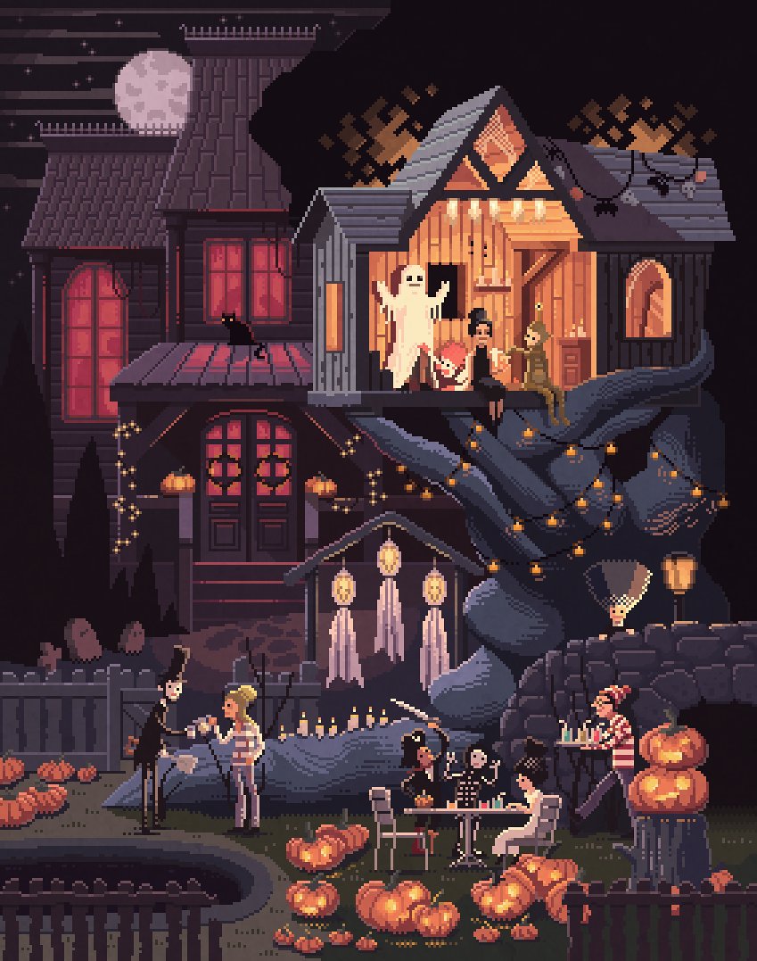 OctaviNavarro's tweet photo. #HappyHalloween !!! :D
#pixelart #pixelshuh
#Halloween https://t.co/XqZFGPRjWl