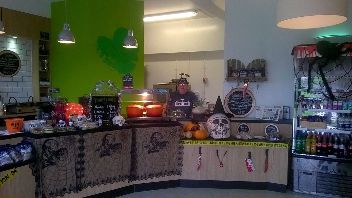 Come on in for a spooktacular time at the Lime Tree Cafe today . . . specials include spiced pumpkin latte coffees!!