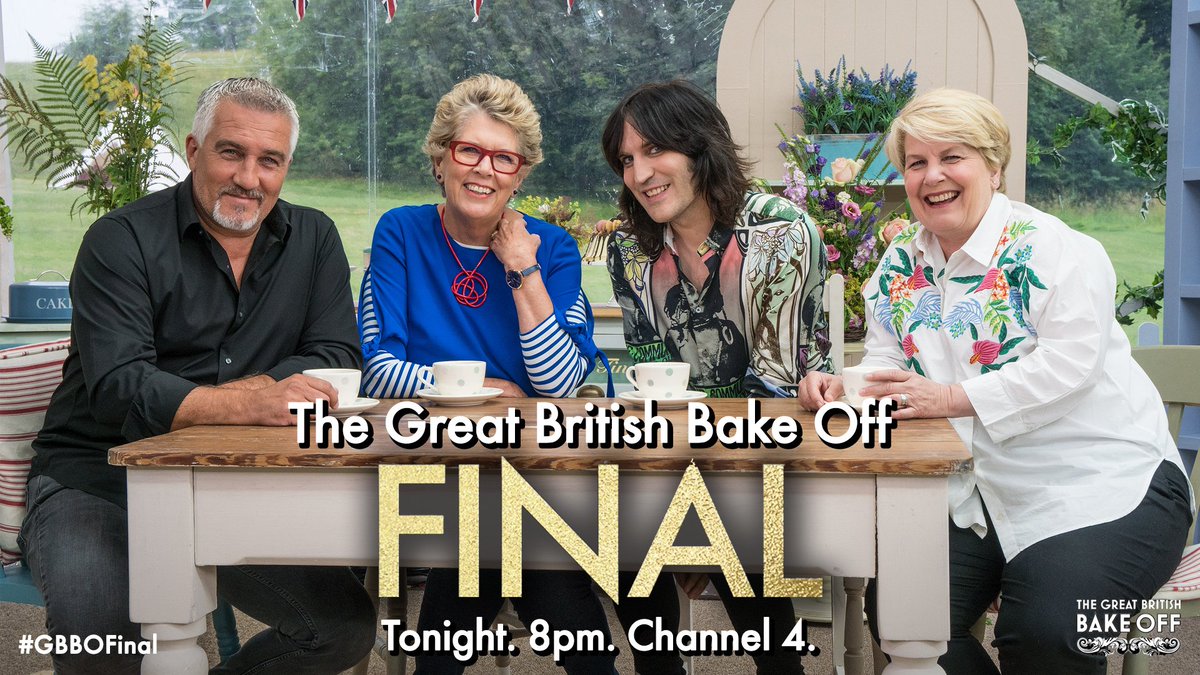 BritishBakeOff's tweet photo. Wakey bakey, rise and dine! It's #GBBOFinal Day! https://t.co/BwpVart586
