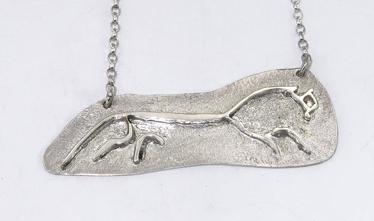 absilvergroup's tweet photo. How clever is this piece? Handmade vale of white horse hill silver necklace by John Huddleston https://t.co/NTaXNWCdL7