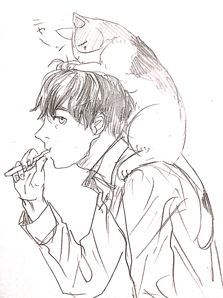 ヤンと猫元帥 猫元帥6キロくらいありそう 
