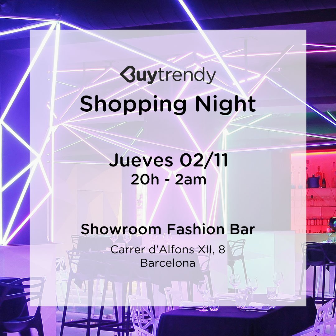 📣SHOPPING NIGHT #buytrendy 📣Compra la ropa de las #influencers en directo en @showroomfashionbar 🔝¿Te lo vas a perder? #shopping #night