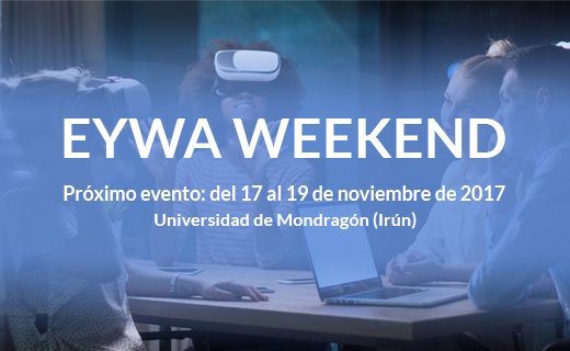 EywaSpace's tweet photo. Si todavía no te has apuntado al #EywaWeekend, estás a tiempo, un fin de semana imprescindible para #emprendedores.  https://t.co/2h8faz6Q8y https://t.co/vXS8sz7ba3