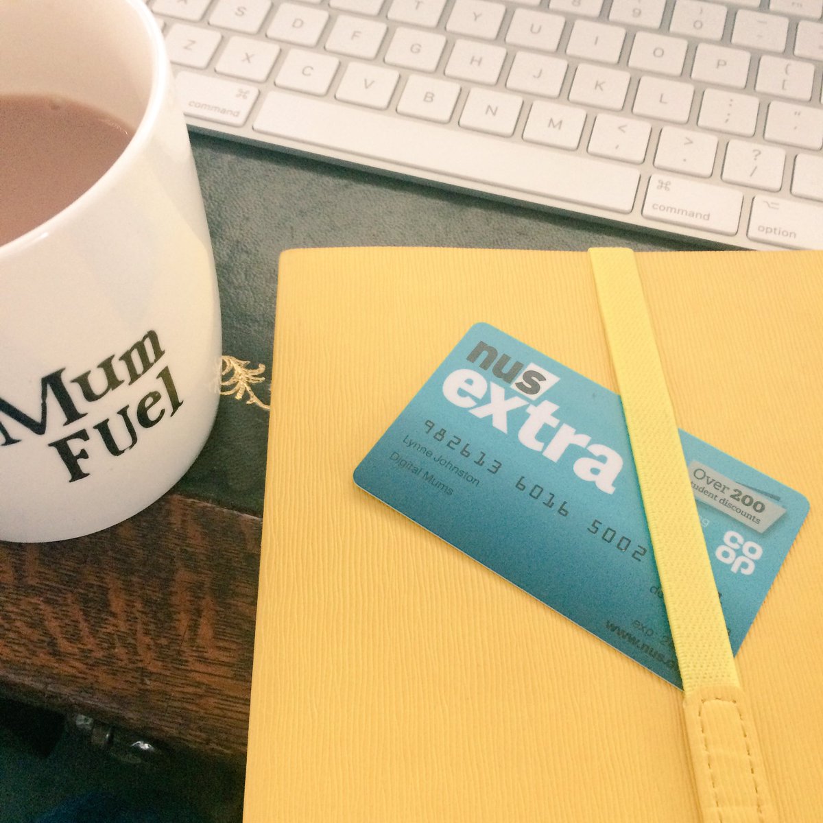 lynnejo's tweet photo. A little excited to have got my #nuscard now I'm a student with @DigitalMumsHQ. Have my fellow digital mums got theirs? #DMOct17 ๐ณ https://t.co/on2Qf90RJD