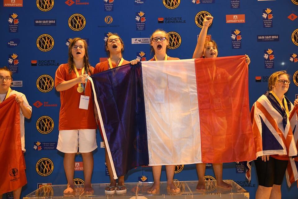 L'équipe de France de natation <a href="/FFSASportAdapte/">FFSA Sport Adapté</a> compte 10 nageurs au championnat d'Europe de <a href="/villedebobigny/">Ville de Bobigny</a> et déjà des médailles !