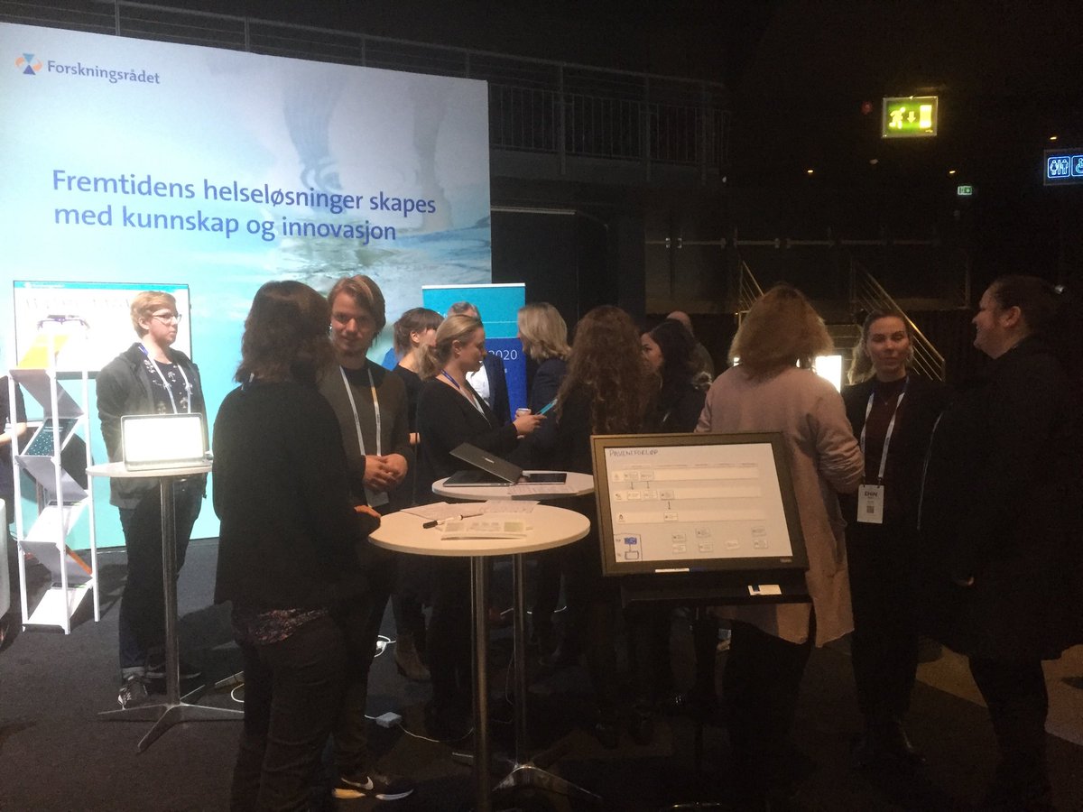 Spennende prosjekter på vår stand på  #ehin <a href="/forskningsradet/">Norges forskningsråd</a>. Demo av digitale psykologiverktøy kl 12 @TineNord
