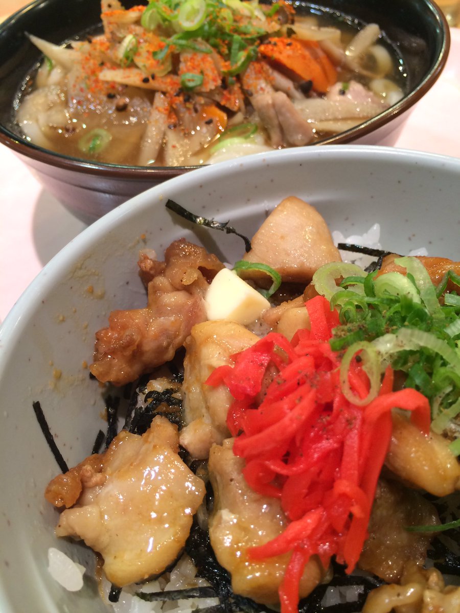 うどん脳 公式 Pa Twitter 脳 つるほ 香川の名物 しっぽくうどん かしわバター丼 ツルマックス うまーっ 甘辛かしわ に バターと紅生姜の相性抜群 これ うどんのトッピン具でもあり マルナカレインボーシティ二階 うどん脳 さぬきうどん
