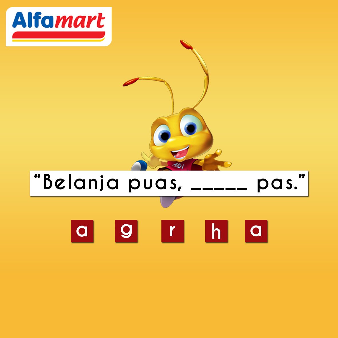 alfamart's tweet photo. RETWEET Tantangan Terakhir . Jawab dengan benar titik-titik berikut #AlfamartTsumTsum https://t.co/7F1AWbMb2U