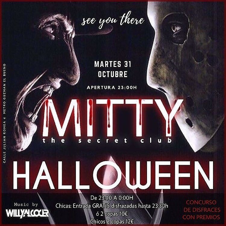 NOCHESMAD's tweet photo. *Halloween*
De 23h a 00h
CHICAS LIBRE A 23:30h/2x10
CHIICOS 2x12
De 00h a 1h
CHICAS 2x12
CHICOS 2x15
#halloween
#listasmitty
600744924 https://t.co/Soq9eWr2U7
