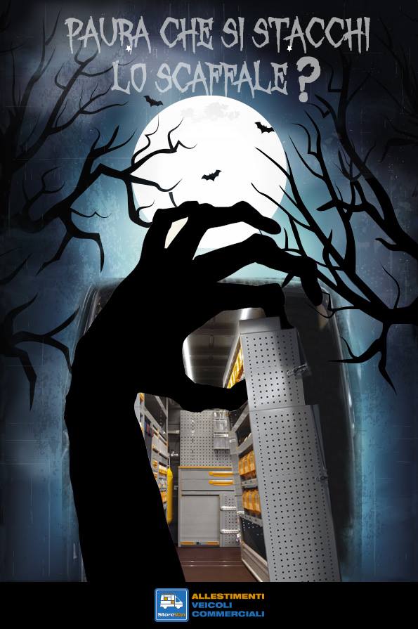 storevan's tweet photo. #Scaffalature per #furgoni #StoreVan paurosamente stabili!! 
Happy #Halloween! https://t.co/w646J1FLxs