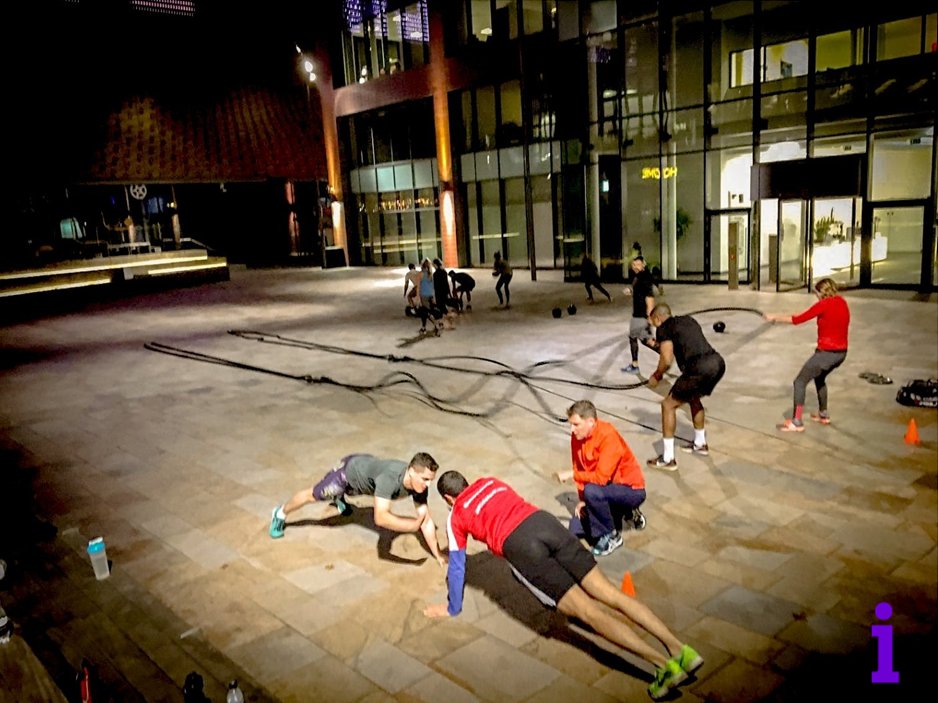Battle ropes before breakfast? Join us for #InnFitOut every Thursday at 6.30am with <a href="/samwitter1/">Sam Witter</a> &amp; <a href="/johnwilkinson_1/">John Wilkinson</a> ow.ly/Cfrh30gdYfm